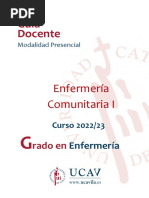 Guía Docente: Enfermería Comunitaria I