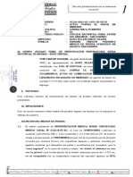 Observaciones A Requerimiento Acusatorio, A La Reparacion Civil y Solicitud de Sobreseimiento