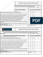 Formatos Condiciones de Salud - Inspección de Área - Equipos Altura