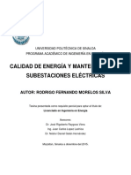 Tesina Calidad de Energia y Mantenimiento A Subestaciones Electricas