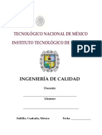 Ingeniería de Calidad - Teoría