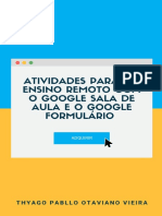 Atividades para o Ensino Remoto Com o Google Sala