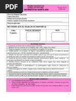 PRUEBA DIAGNOSTICA DE Matemáticas, QUINTO 2022