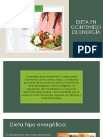 Dieta en Contenido de Energía