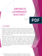 Corporate Governance (Baec0007) New