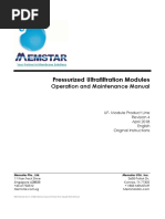 2018 MEMSTAR Pressurized UF O&M Manual - Rev401