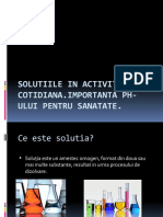 Solutiile in Activitatea Cotidiana