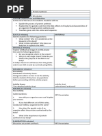 Lesson Plan Protein Synthesis