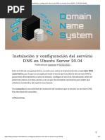 Instalación y Configuración Del Servicio DNS en Ubuntu Server