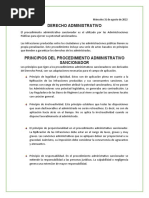 D. Administrativo Sancionador y Procedimientos