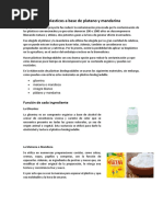 Bioplasticos A Base de Platano y Mandarina