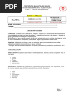 2º Bimestre - Bloco 4 - 14-06-2021 A 08-07-2021 - 4º Ano A