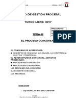 TEMA 68 EL PROCESO CONCURSAL 2017 G-Libre