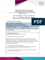 Guía de Actividades y Rúbrica de Evaluación - Tarea 2 - Resignificar, Refinar, Profundizar y Contextualizar El Conocimiento de La Unidad 1.