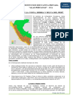 FICHA 5to EL RELIEVE DE LA COSTA SIERRA Y SELVA DEL PERU