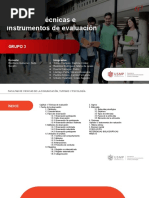 Uso de Las Técnicas e Instrumentos de Evaluación-Grupo3