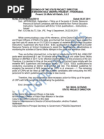 Cluster Resource Person Posts in Education Dept Notification 2011