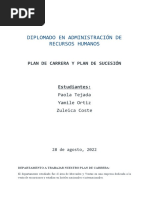 Tarea Grupal - Diseño de Un Plan de Carrera y Plan de Sucesión