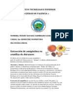 Experimento de Amigdalina en Semillas de Durazno