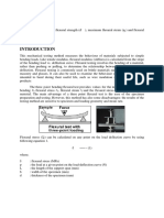 Flexural or Bending Test Lab Report