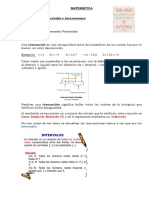 Actividad Nº1 Intervalos e Inecuaciones 3º A, C y D 2022