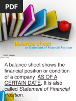 Statement of Financial Position