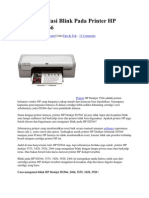 Cara Mengatasi Blink Pada Printer HP Deskjet D2566