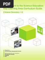 Supplement To The Science Education Key Learning Area Curriculum Guide