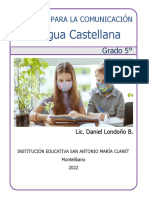 Cartilla de Comunicación Grado 5° - 2022 - Unidad 3 - Ofic.