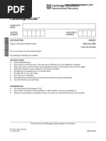 Cambridge IGCSE: Accounting 0452/21