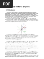 6 - Valores e Vectores Proprios de Transformacoes Lineares