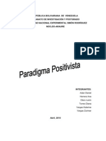 Informe de Paradigma Positivista