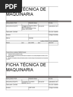 Ficha Tecnica de Maquinaria