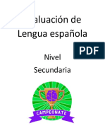 Campeónate Examen Regina Español