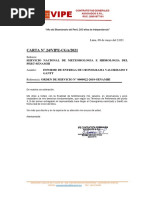 Carta Entrega Cronograma Valorizado y Gantt