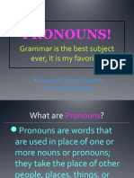 All About Pronouns Powerpoint