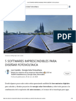 5 Softwares Imprescindibles para Diseñar Fotovoltaica