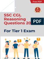 SSC CGL Reasoning Questions