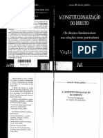 A Constitucionalização Do Direito Os Direitos Fundamentais Nas Relações Entre Particulares (Virgílio Afonso Da Silva)