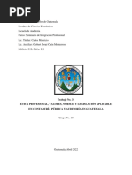 TEMA No. 31 AUDITORIA ETICA PROFESIONAL, VALORES, NORMAS Y LEGISLACION APLICABLE GRUPO X