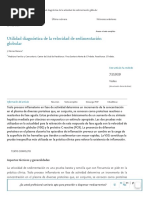 Utilidad Diagnóstica de La Velocidad de Sedimentación Globular - Medicina Integral