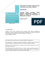 Assessing Senior Secondary School Students' Mathematical Proficiency As