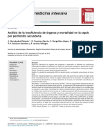 Análisis de La Insuficiencia de Órganos y Mortalidad Por Peritonitis