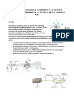 Experimentos Que Condujeron Al Descubrimiento de Las Partículas Subatómicas y El Planteamiento de Los Modelos Atómicos de Thompson y Bohr