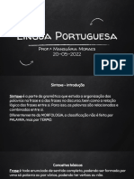 Lingua Portuguesa - 20-05-22 - Material Da Aula Extra