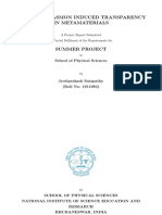 Electromagnetically Induced Transparency in THZ