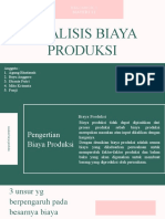 ANALISIS BIAYA PRODUKSI Kel.1