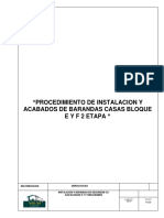 Procedimiento de Instalacion de Barandas Metalicas