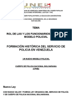 Tema Rol de Las y Los Funcionarios Del Nuevo Modelo Policial