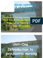 Introduction To Psychiatric Nursing